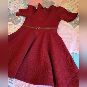Elegant Burgundy Kids Dress